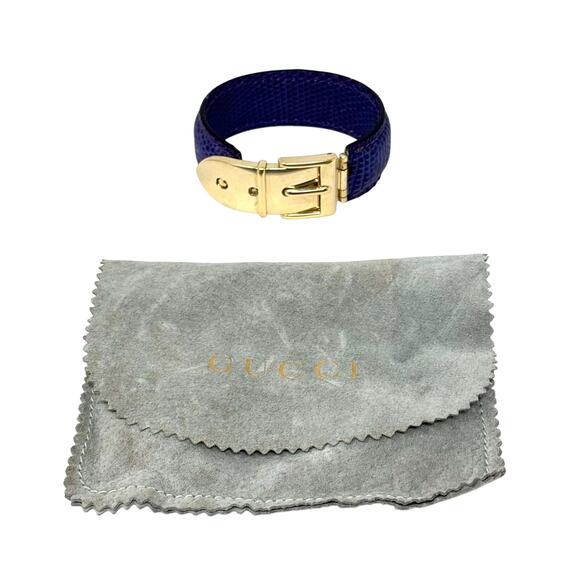 Gucci Purple Lizard Bracelet - Picture 2 of 16
